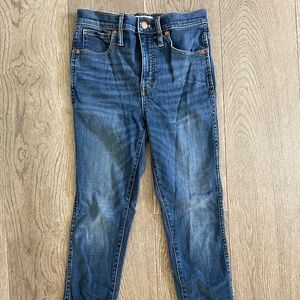Madewell 10” High Rise Skinny Jeans - Dark Wash